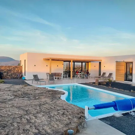 Villa Tabaiba En Lajares Con Piscina Esterno foto